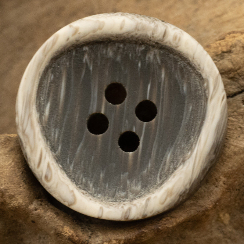 Irregular Resin Buttons Inlaid Triangular Imitated Wood-Grain,20pcs - Lots of Buttons
