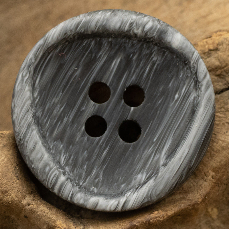 Irregular Resin Buttons Inlaid Triangular Imitated Wood-Grain,20pcs - Lots of Buttons