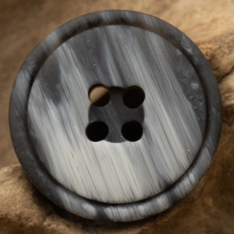Wood Grain Resin Buttons Phoenix Groove Design for Linen Shirts 30pcs - Lots of Buttons