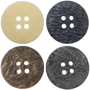 Fashion Resin Flat Coat Buttons with Irregular Texture 10pcs - Lots of Buttons