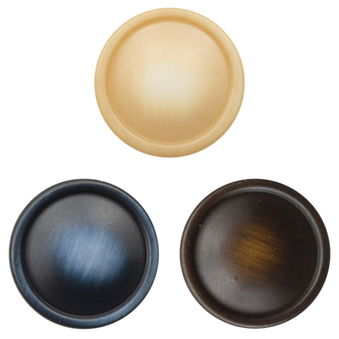 11.5mm Blue Yellow Brown Resin Shirt Buttons with Shank 60 Pack - Lots of Buttons