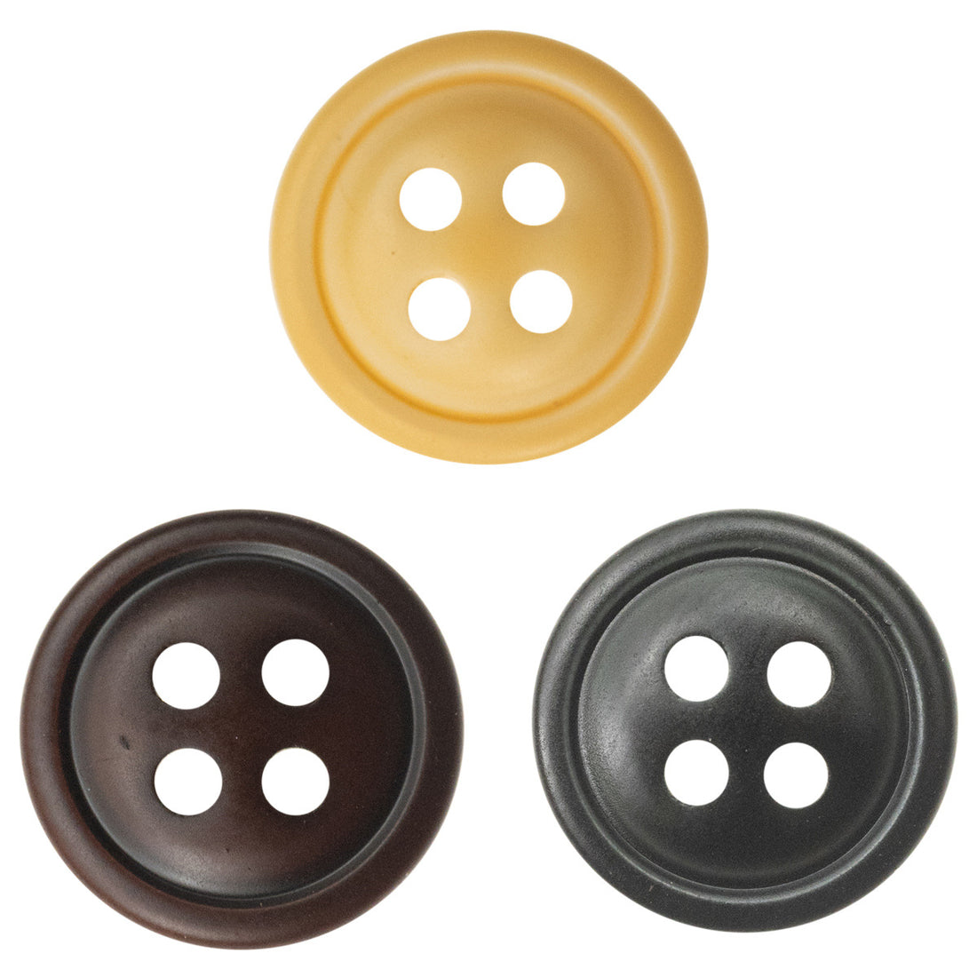 11.5mm Orange, Wine Red and Dark Green Resin Buttons for Shirts 60 Pack - Lots of Buttons