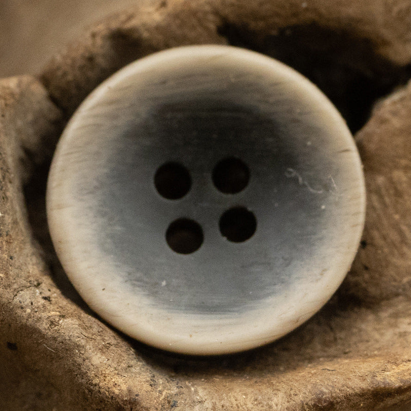 11.5mm Matte Bowl-Shaped Light Yellow Black Resin Buttons 40 Pack - Lots of Buttons