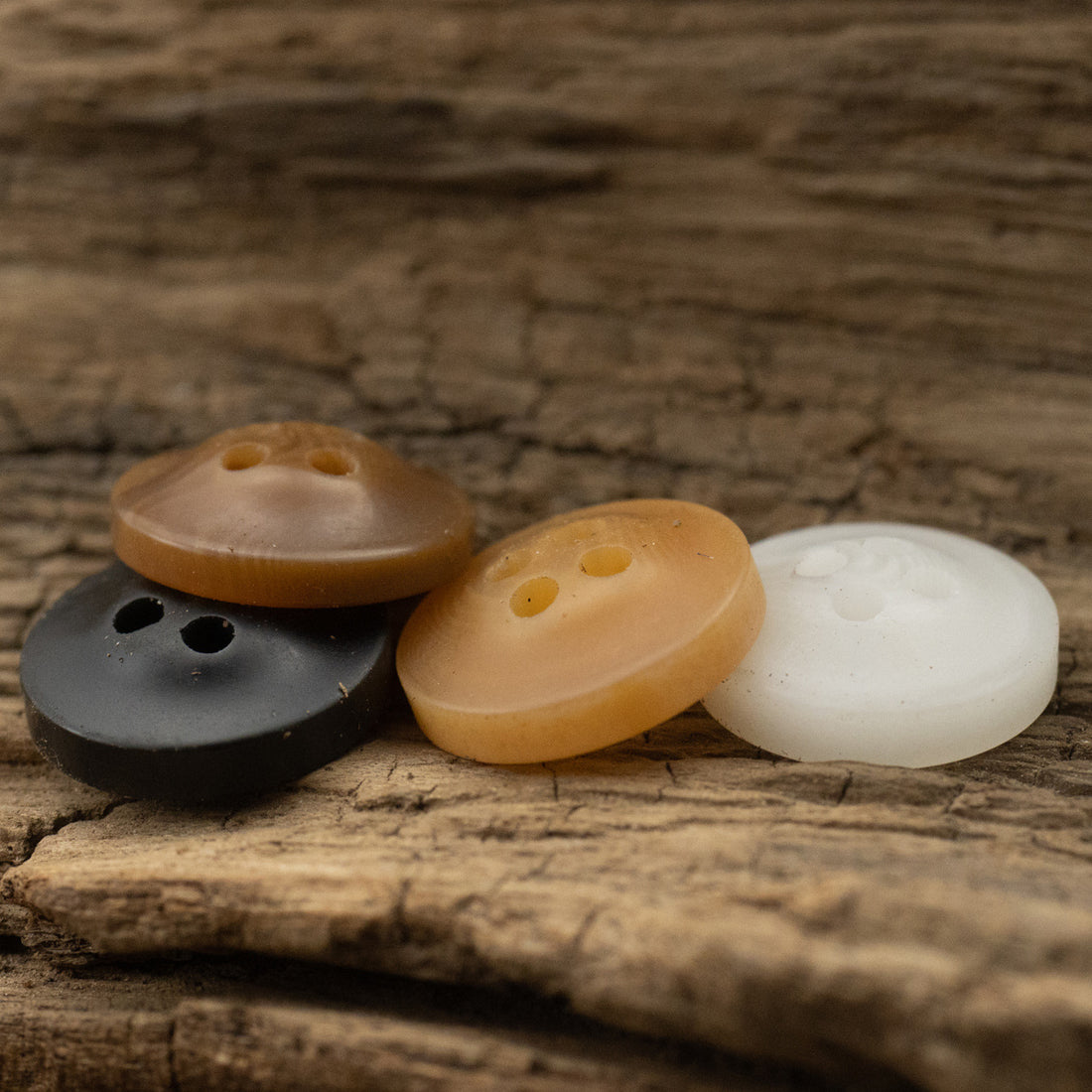 10mm Matte Bowl-Shaped Resin Buttons for Shirts and Knitwear - 50pcs - Lots of Buttons