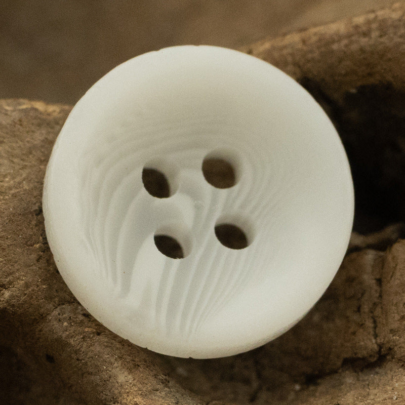 10mm Matte Bowl-Shaped Resin Buttons for Shirts and Knitwear - 50pcs - Lots of Buttons