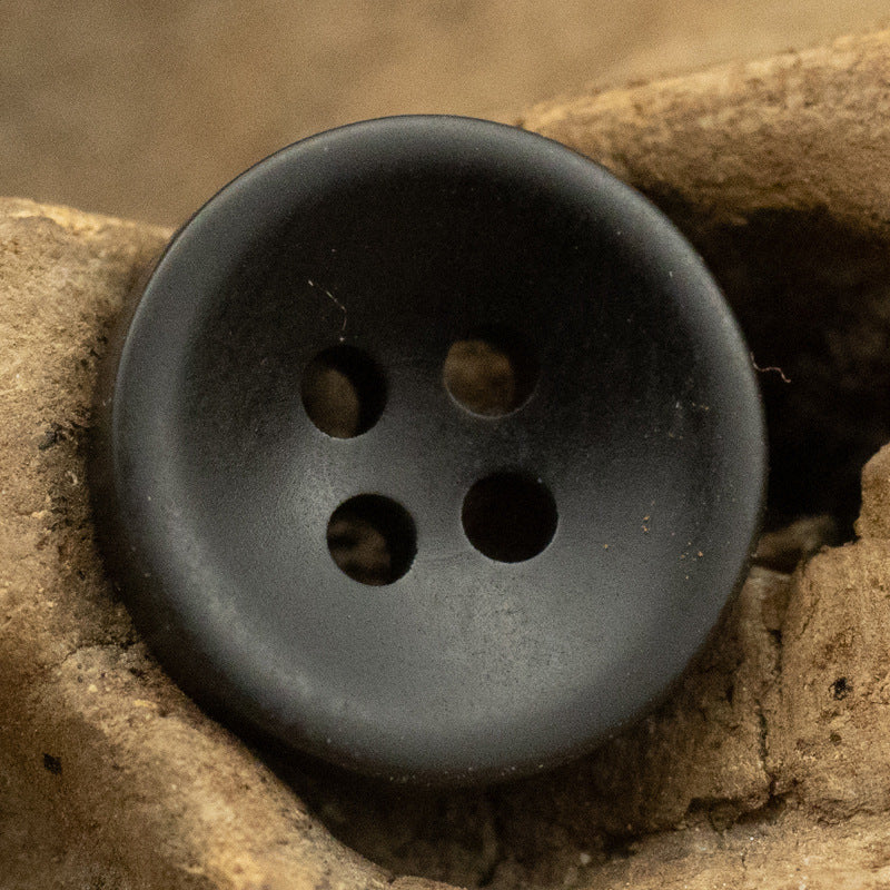 10mm Matte Bowl-Shaped Resin Buttons for Shirts and Knitwear - 50pcs - Lots of Buttons