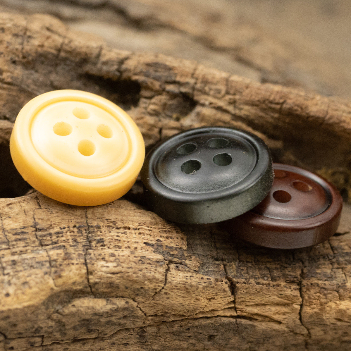 11.5mm Orange, Wine Red and Dark Green Resin Buttons for Shirts 60 Pack - Lots of Buttons