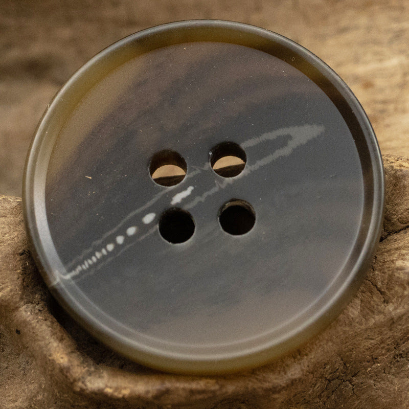 15-30mm River Pattern Black Khaki Dark Blue Resin Buttons 40 Pack - Lots of Buttons