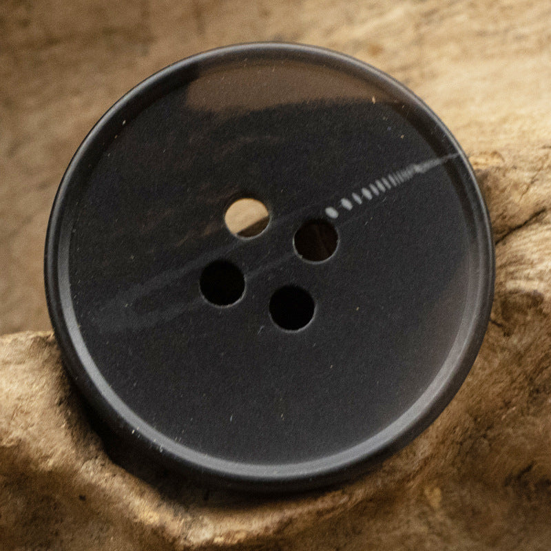 15-30mm River Pattern Black Khaki Dark Blue Resin Buttons 40 Pack - Lots of Buttons