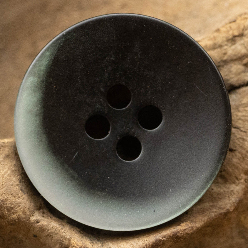 Gradient Dark Blue Crescent Pattern Flat Resin Buttons for Knitwear 30pcs - Lots of Buttons