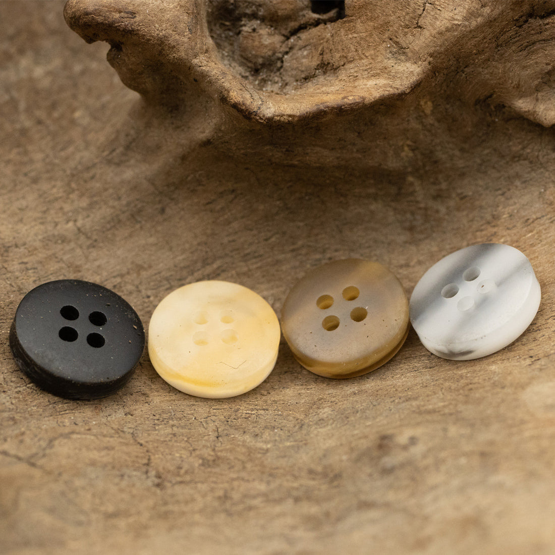 10/11.5mm Resin Buttons for Beach-Style Gray Shirts 40 Pack - Lots of Buttons