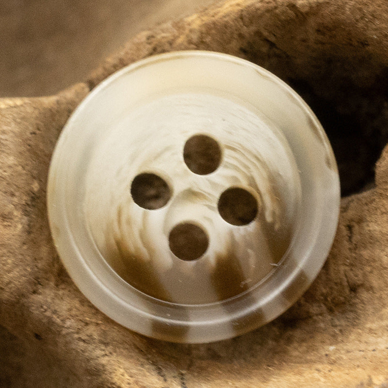 11.5mm Round 4-Hole Resin Buttons for Hawaiian Beach Shirt 50pcs - Lots of Buttons