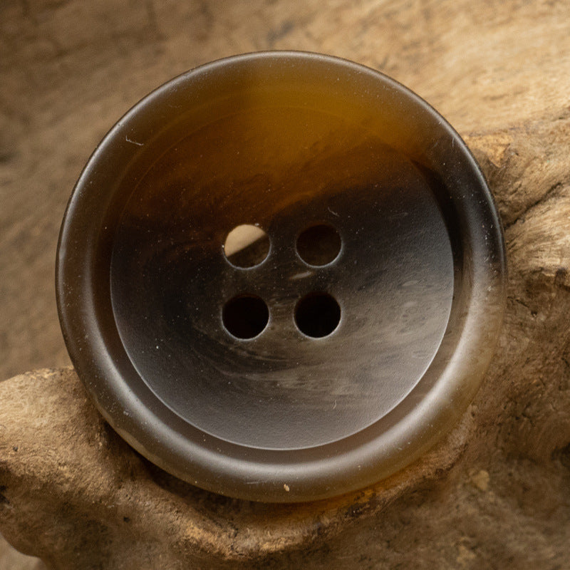 15-25mm Black Coffee Resin Buttons for Casual Pants 50 Pack - Lots of Buttons