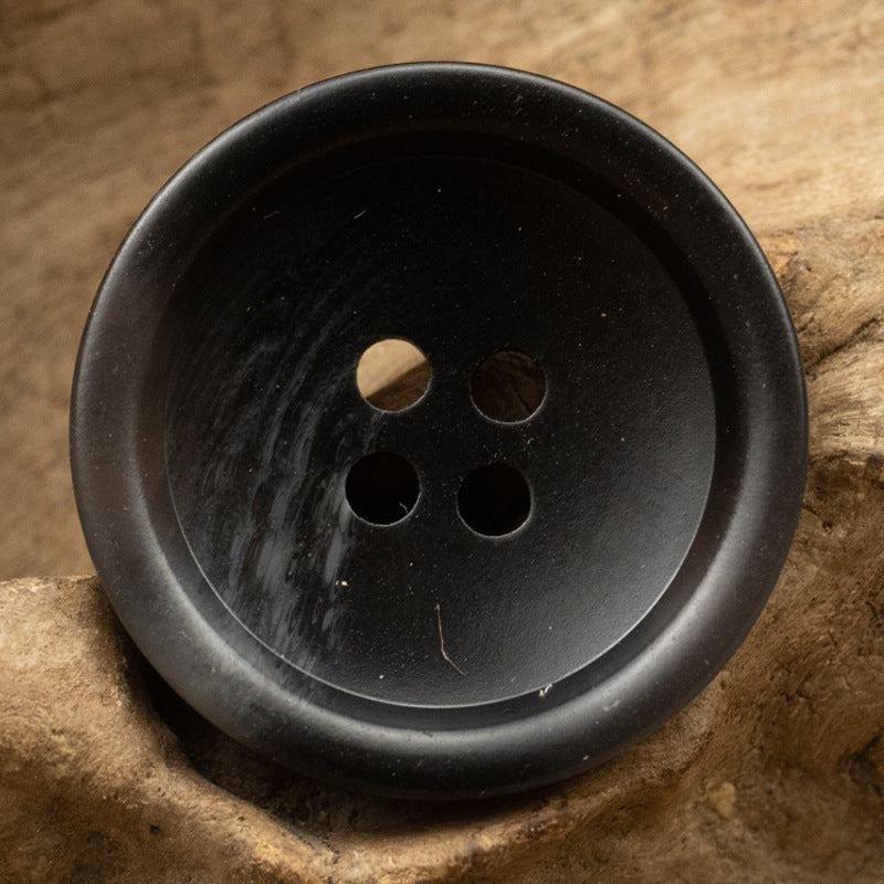 15-25mm Black Coffee Resin Buttons for Casual Pants 50 Pack - Lots of Buttons