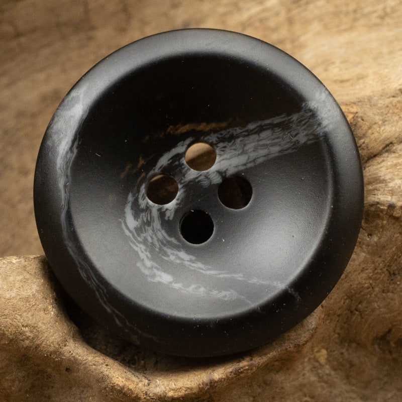 15-25mm Black Coffee Resin Buttons for Casual Pants 50 Pack - Lots of Buttons