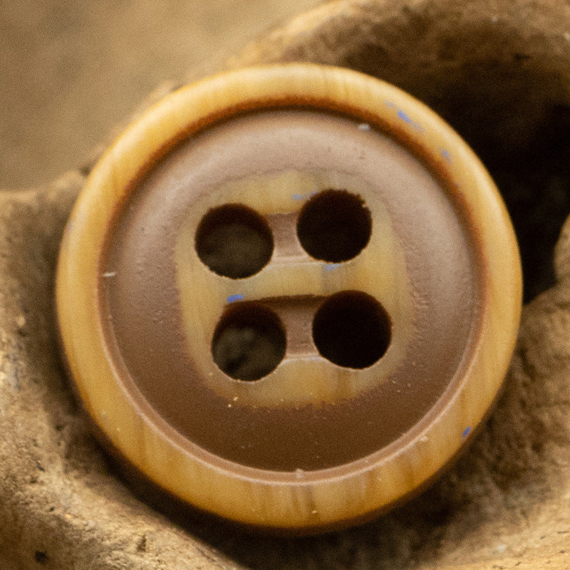 Colorful Imitation Wood Resin Buttons for Children's DIY Crafts 50 Pack - Lots of Buttons