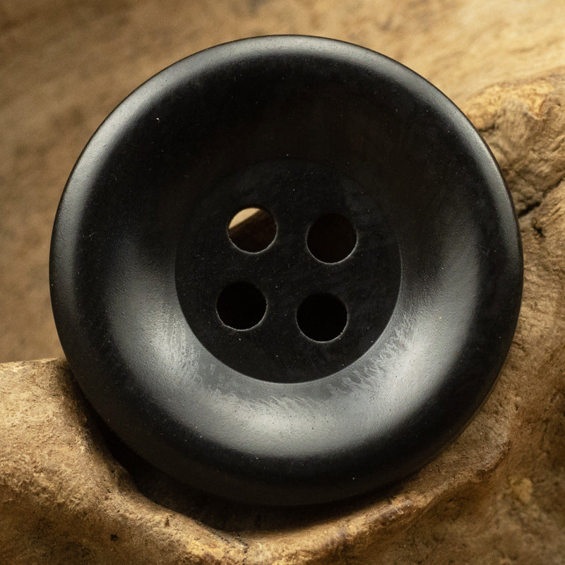 15-28mm Wide-Edged Resin Buttons for Black Sweater Suit Coat 40 Pack - Lots of Buttons