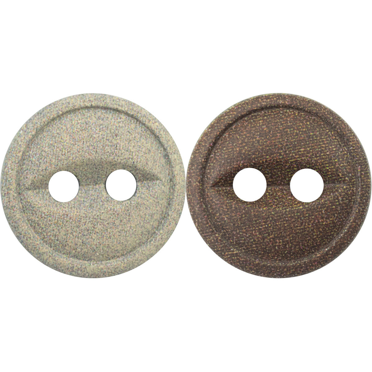 10/11.5mm Starry Gray Fish-Eye Resin Color-Printed Buttons 40pcs - Lots of Buttons