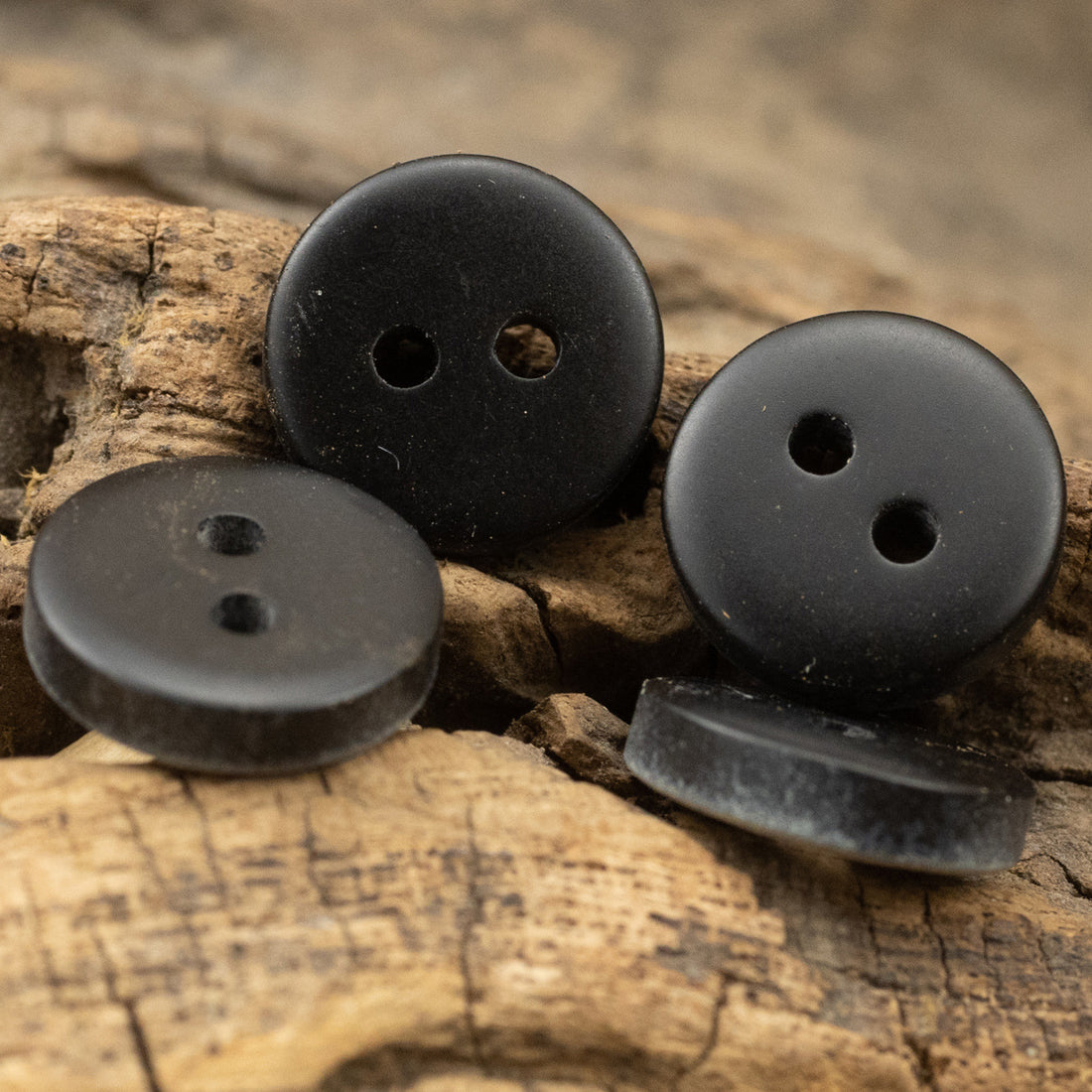 10/11.5mm Starry Gray Fish-Eye Resin Color-Printed Buttons 40pcs - Lots of Buttons