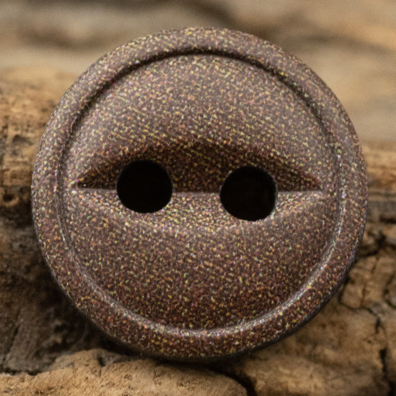 10/11.5mm Starry Gray Fish-Eye Resin Color-Printed Buttons 40pcs - Lots of Buttons