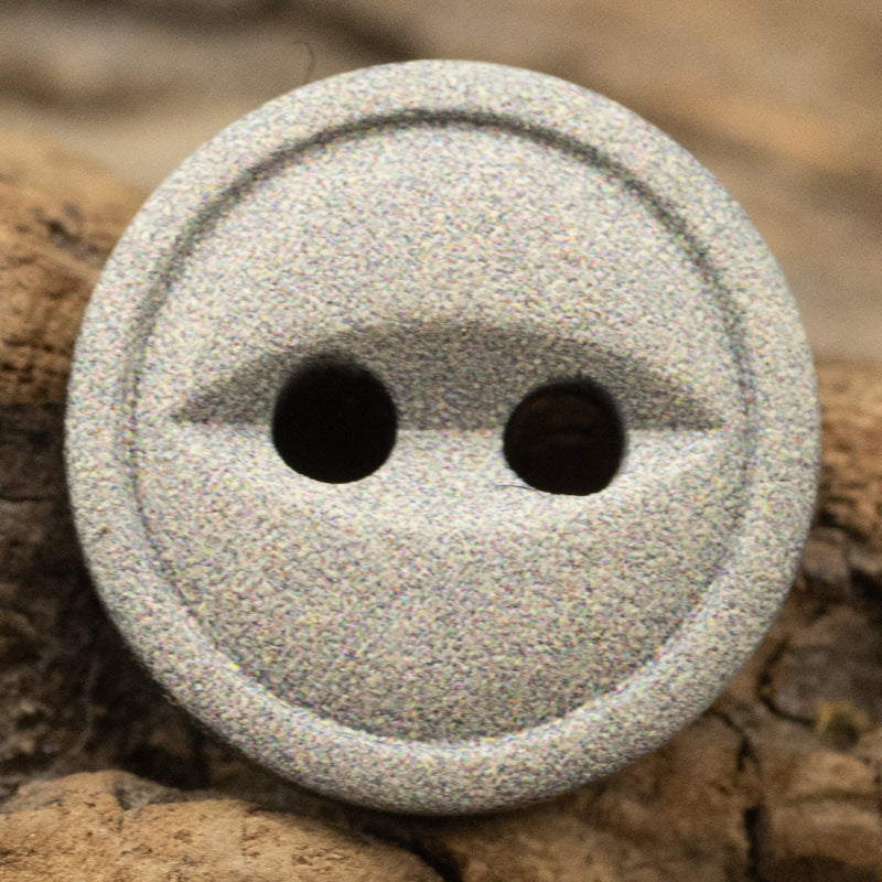 10/11.5mm Starry Gray Fish-Eye Resin Color-Printed Buttons 40pcs - Lots of Buttons