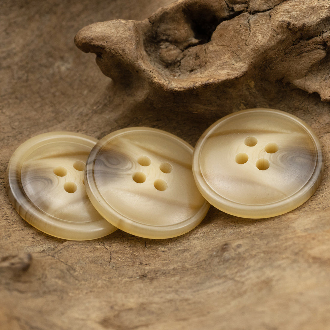 15-30MM Vintage Khaki Resin Buttons for Wool Coats 30pcs - Lots of Buttons