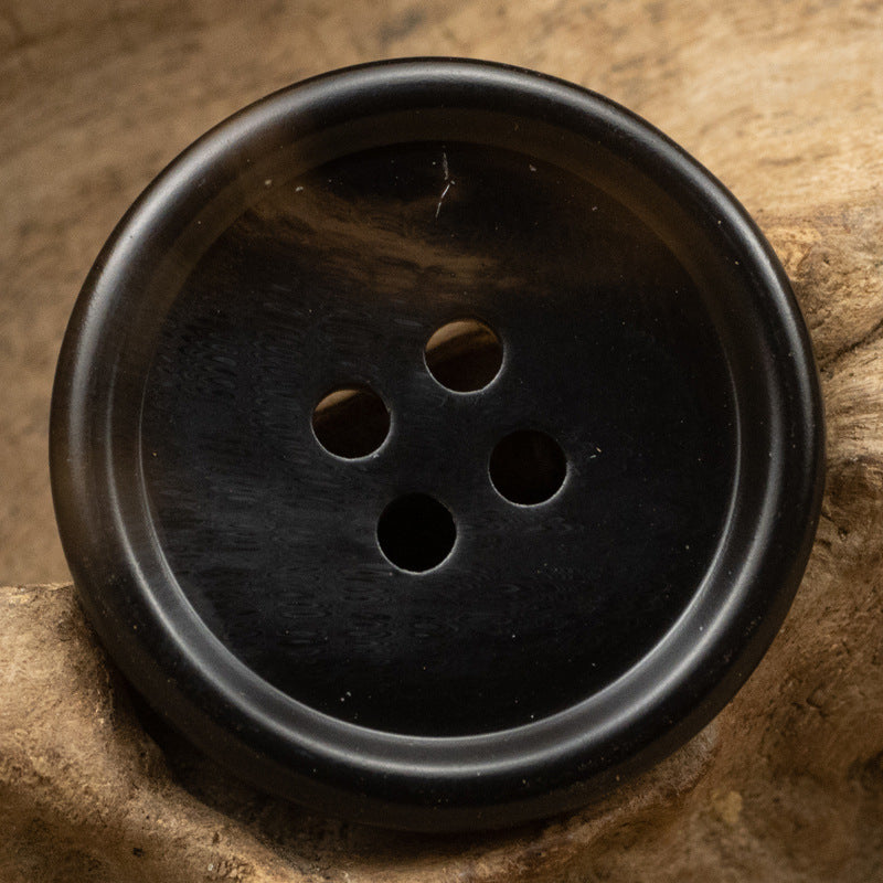 15-30MM Brown Four-Hole Resin Buttons for Casual Pants 40 Pack - Lots of Buttons