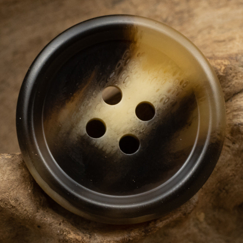 15-30MM Brown Four-Hole Resin Buttons for Casual Pants 40 Pack - Lots of Buttons