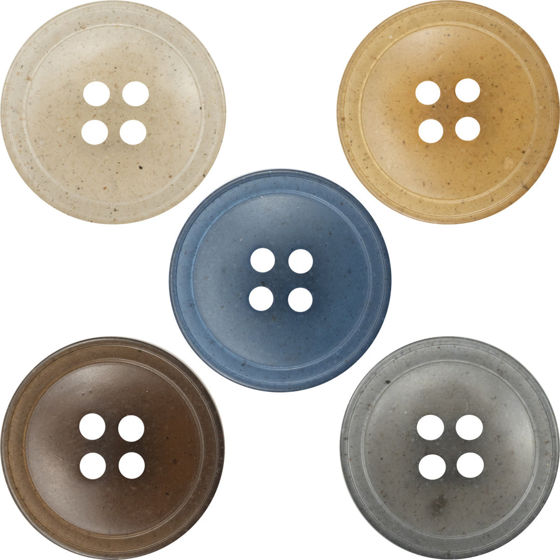 Translucent Jelly-Colored Resin Buttons for Women's Fashion Coats - 20pcs - Lots of Buttons