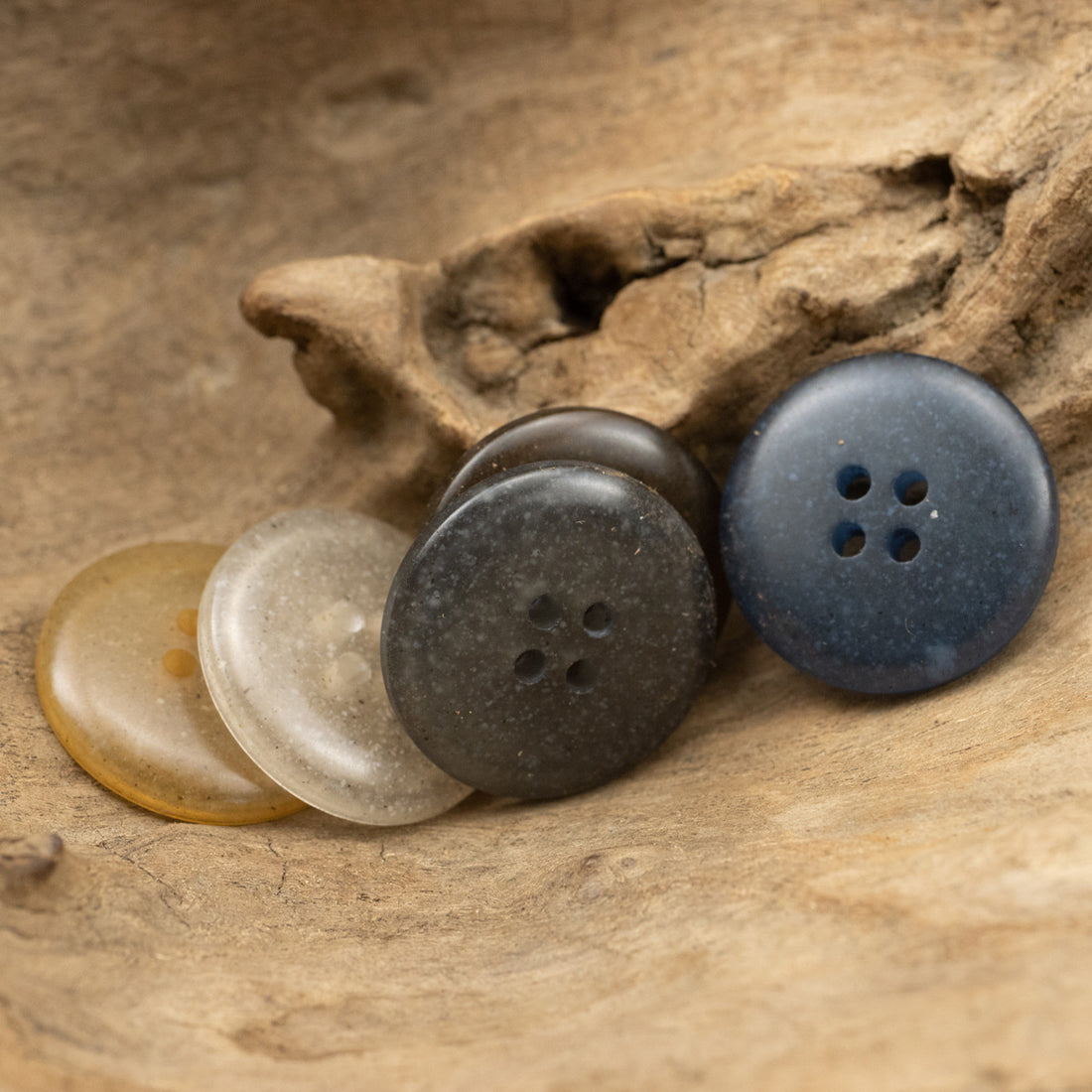 Translucent Jelly-Colored Resin Buttons for Women's Fashion Coats - 20pcs - Lots of Buttons