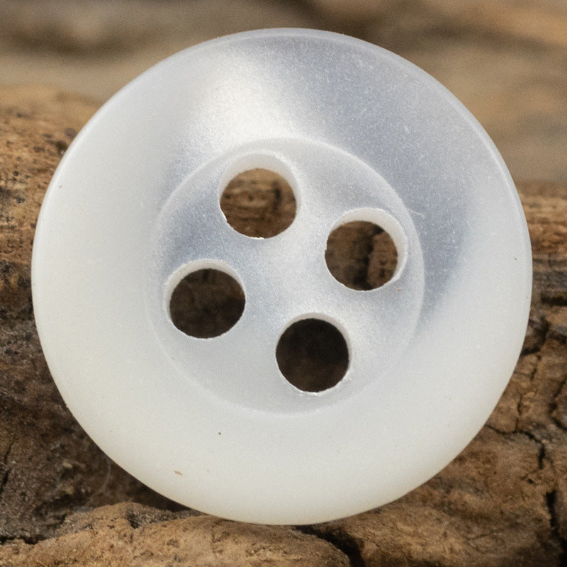 11.5MM White Light Yellow Resin Buttons for Men's Formal Shirts 40 Pack - Lots of Buttons