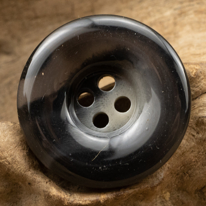Shiny Coffee Resin Four-Hole Buttons for Knit Sweaters 30PCS - Lots of Buttons