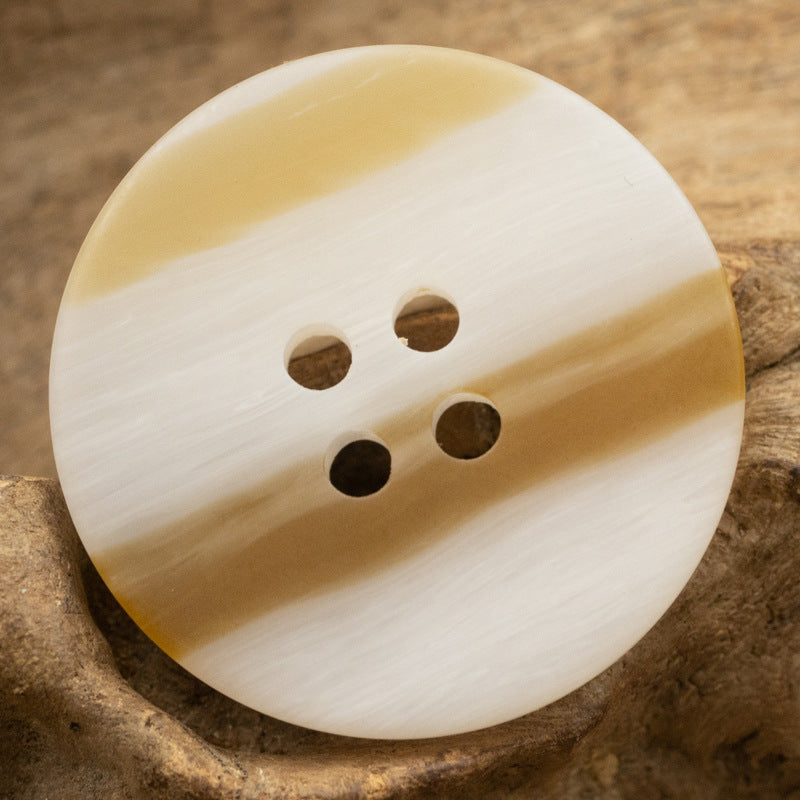 15-25mm Wood Grain Round Resin Buttons for Knitted Dresses 40 Pack - Lots of Buttons