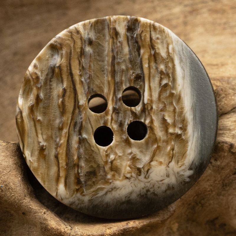 Irregular Resin Buttons with Imitated Tree Bark Texture,20pcs - Lots of Buttons