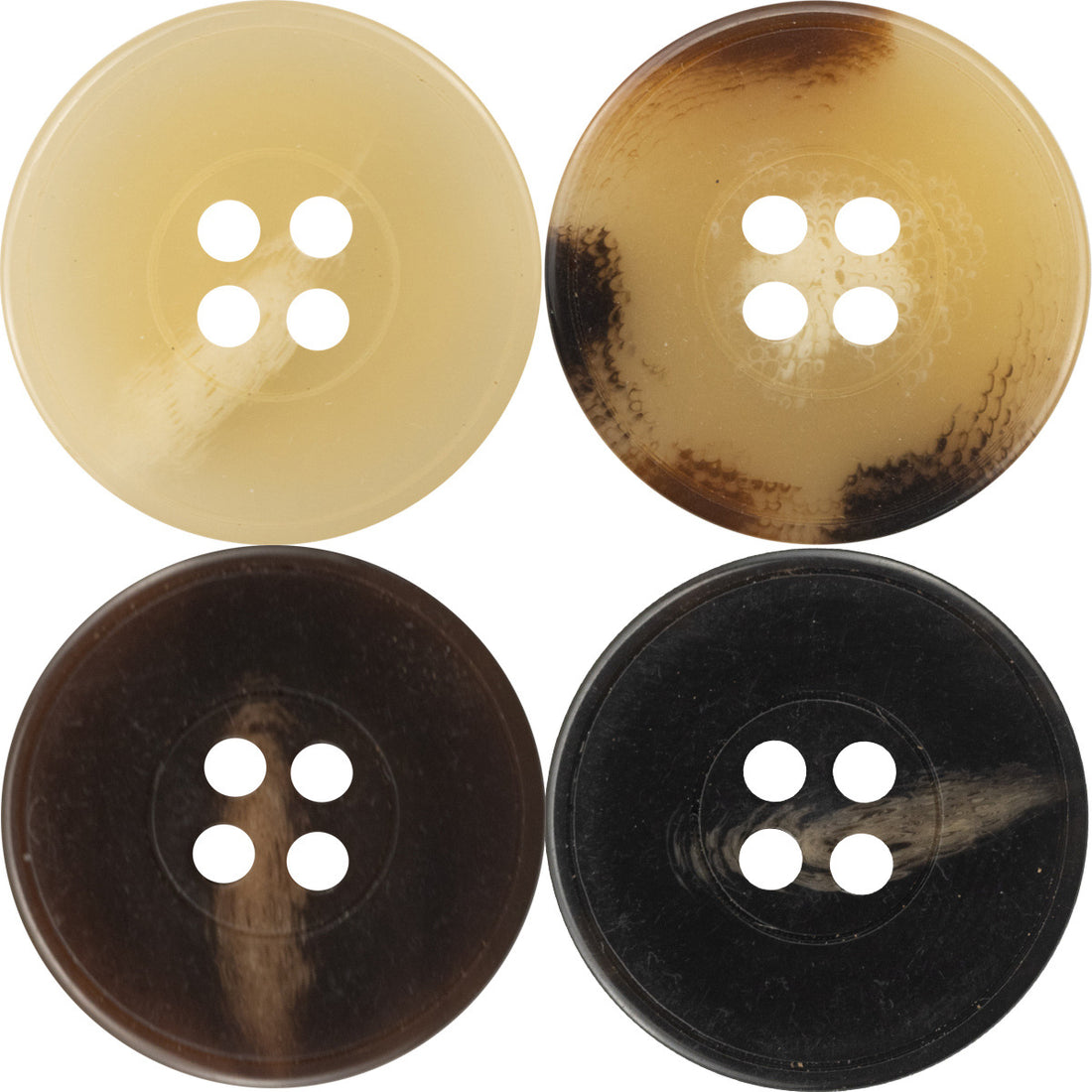 Imitation Yellow Cattle Horn Camel Color Coat Resin Buttons 20pcs - Lots of Buttons