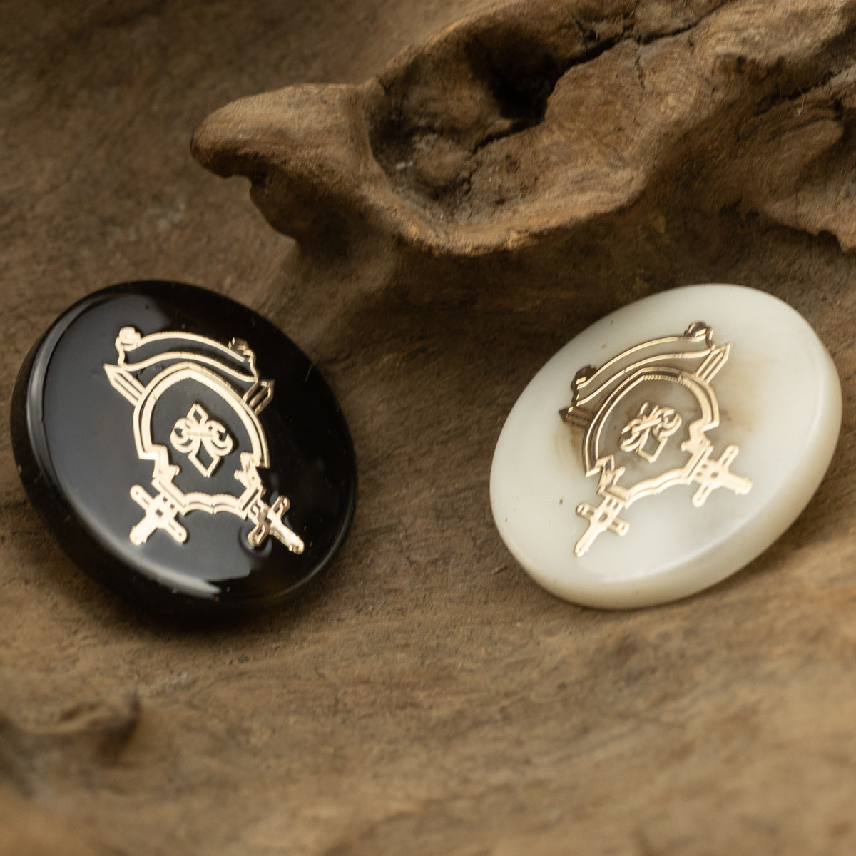 Nautical Anchor Resin Shank Buttons for Retro JK Uniform 10pcs