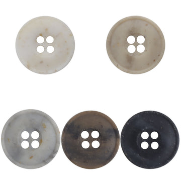 10/11.5/12.5mm Round 4 Hole Resin Buttons for Shirts 50 Pack - Lots of Buttons
