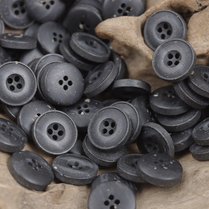 10/11.5/12.5mm Round 4 Hole Resin Buttons for Shirts 50 Pack - Lots of Buttons