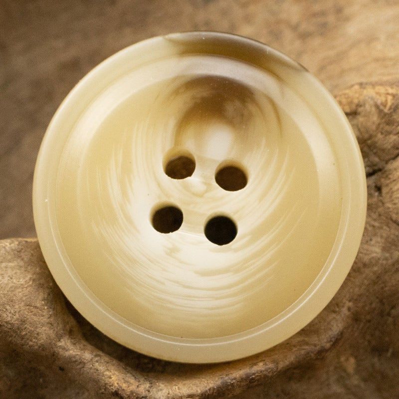 Moon Shadow Water Ripple Coffee Khaki Resin Buttons 30pcs - Lots of Buttons