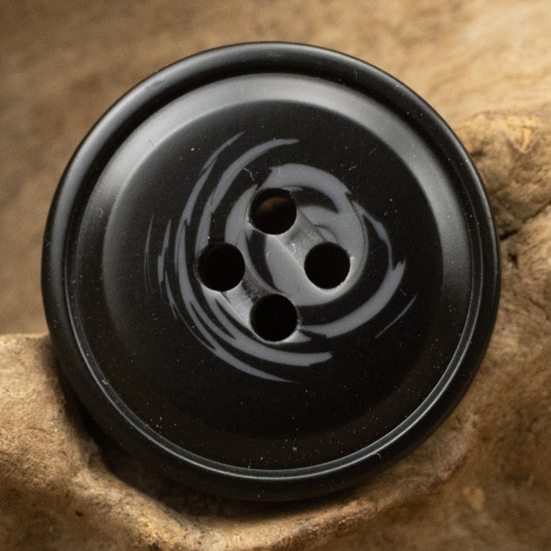 Moon Shadow Water Ripple Coffee Khaki Resin Buttons 30pcs - Lots of Buttons