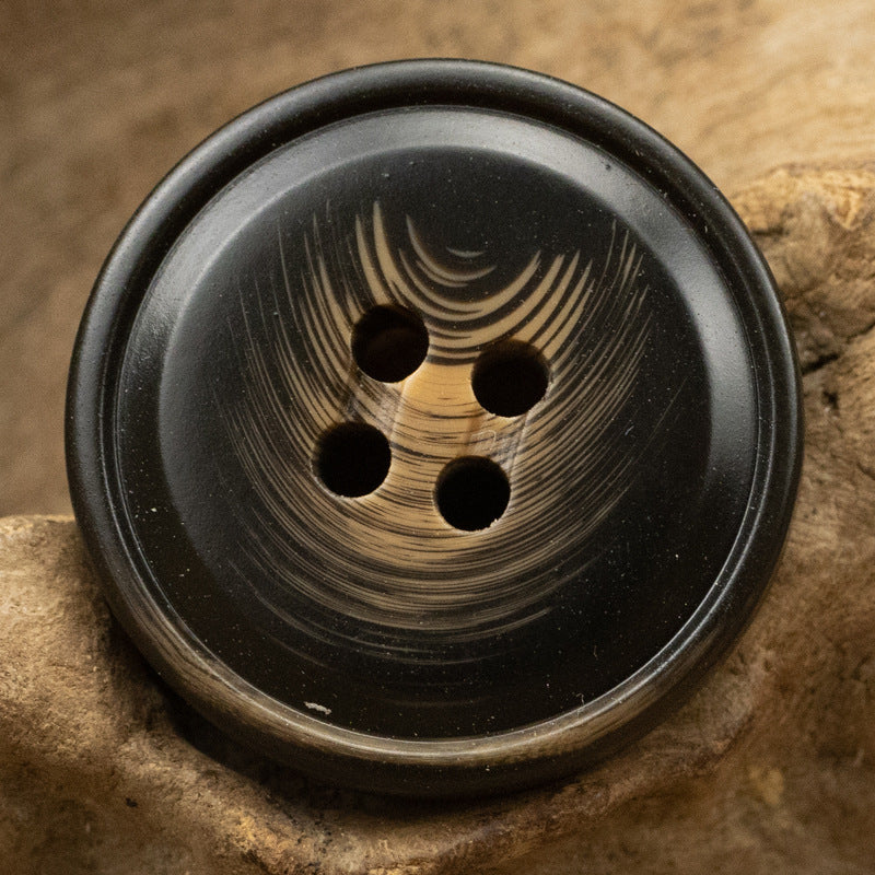 Moon Shadow Water Ripple Coffee Khaki Resin Buttons 30pcs - Lots of Buttons