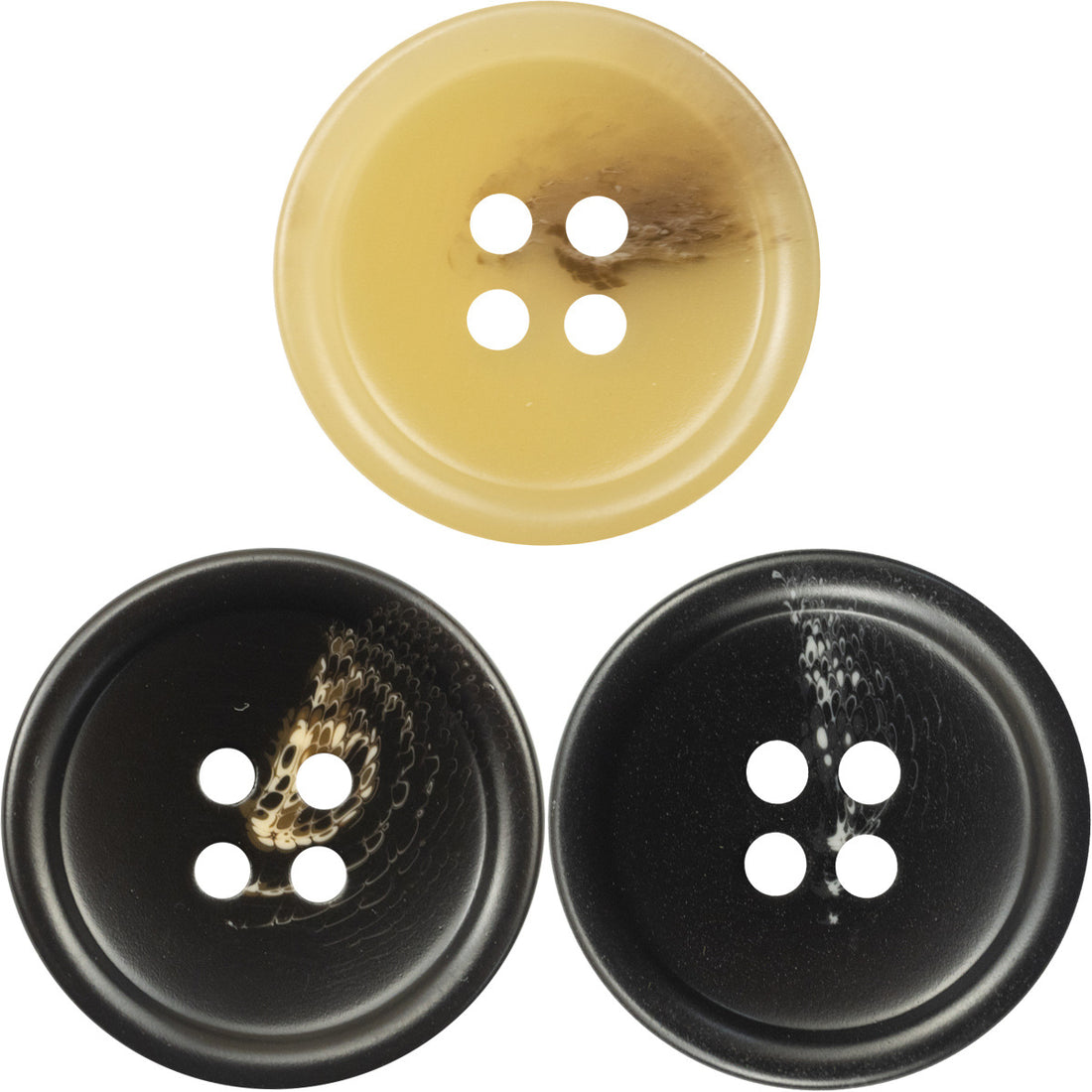 15-28mm Resin Four-Hole Buttons for Short Windbreakers 30 Pack - Lots of Buttons