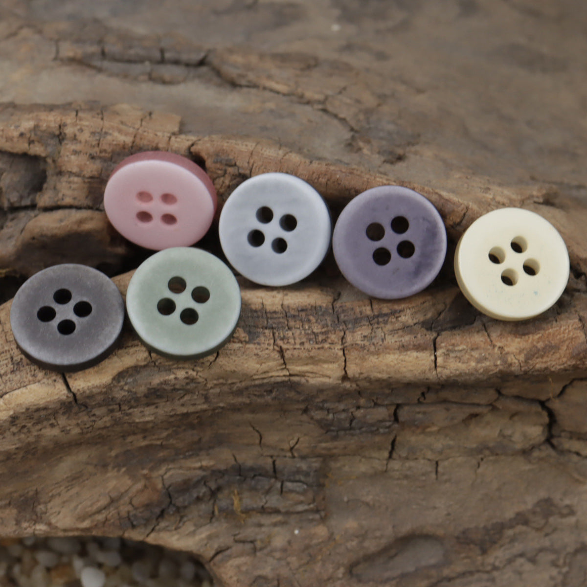 11.5mm 4-Hole Colorful Resin Buttons for Shirts 60 Pack - Lots of Buttons