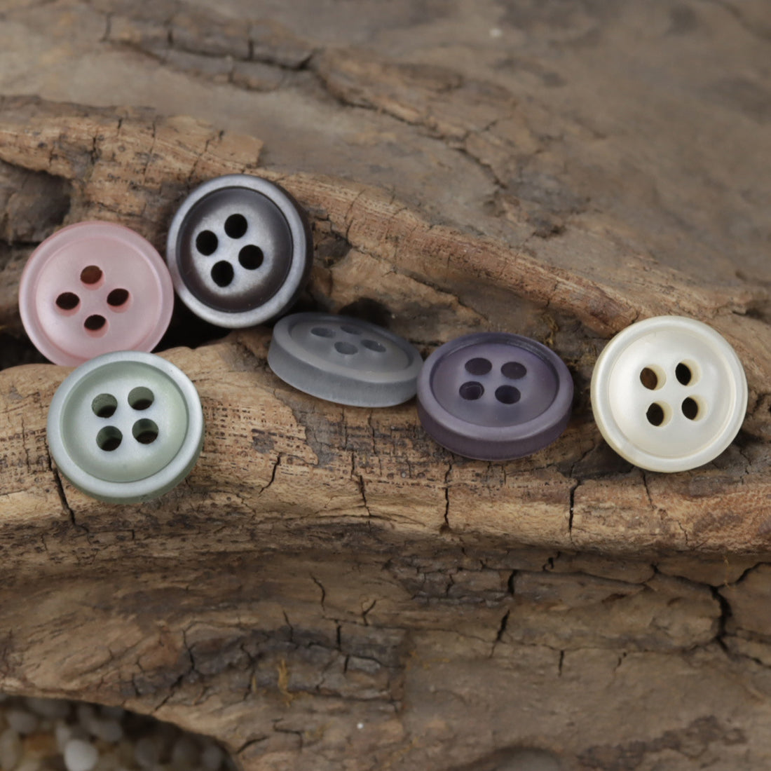 11.5mm 4-Hole Colorful Resin Buttons for Shirts 60 Pack - Lots of Buttons