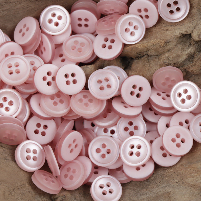 11.5mm 4-Hole Colorful Resin Buttons for Shirts 60 Pack - Lots of Buttons