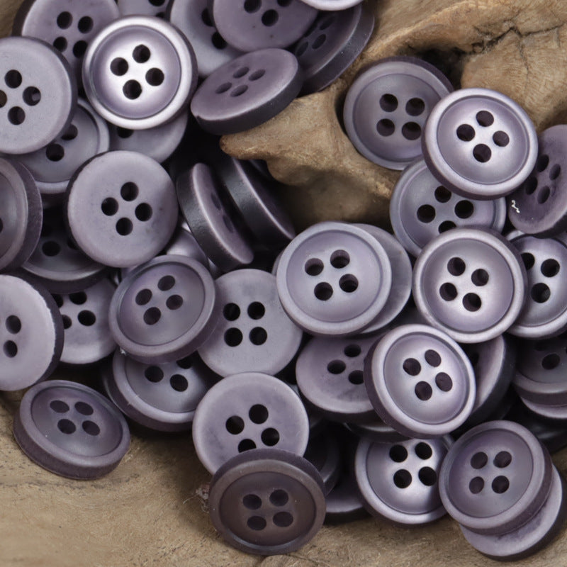 11.5mm 4-Hole Colorful Resin Buttons for Shirts 60 Pack - Lots of Buttons
