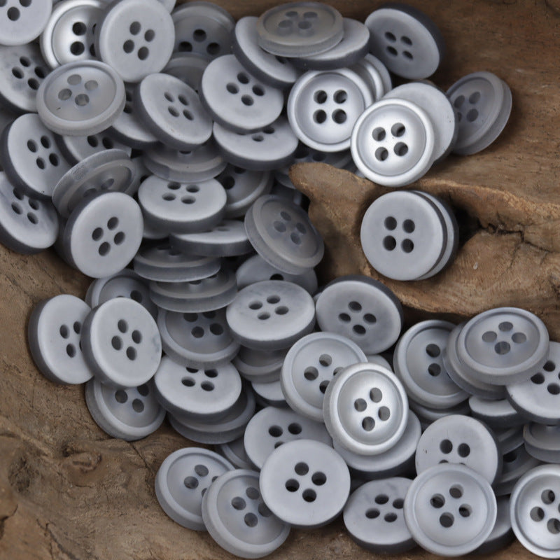 11.5mm 4-Hole Colorful Resin Buttons for Shirts 60 Pack - Lots of Buttons