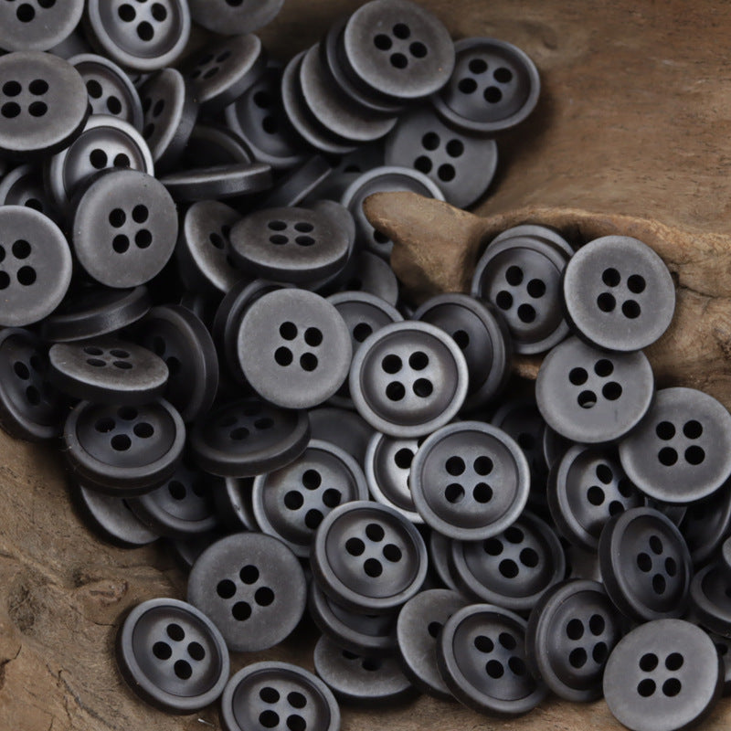 11.5mm 4-Hole Colorful Resin Buttons for Shirts 60 Pack - Lots of Buttons