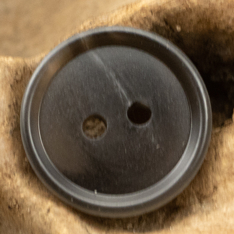 11.5mm 2 Hole Matte Khaki Resin Button for Polo Shirt Collar 45 Pack - Lots of Buttons