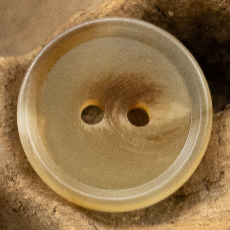 11.5mm 2 Hole Matte Khaki Resin Button for Polo Shirt Collar 45 Pack - Lots of Buttons